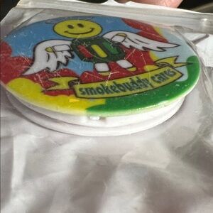 Smiley Angel Round pop socket